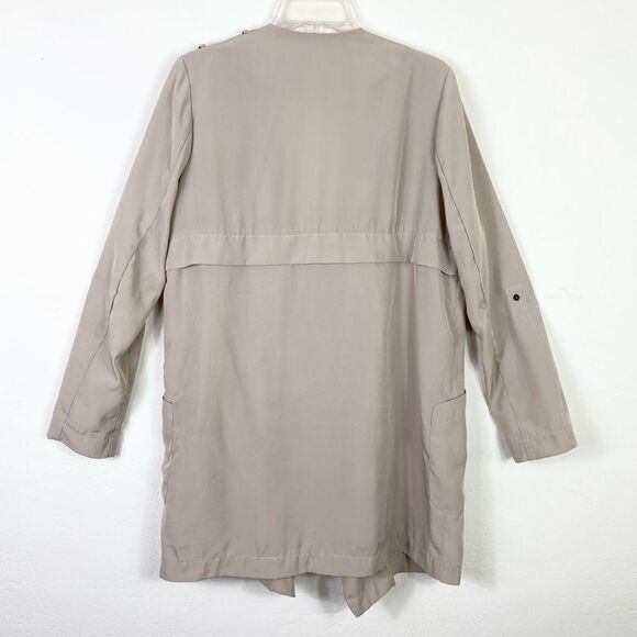 Forever 21 Beige Open Face Waterfall Cardigan Coat - Picture 4 of 6